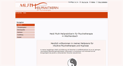 Desktop Screenshot of muth-heilpraktikerin.de