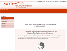 Tablet Screenshot of muth-heilpraktikerin.de
